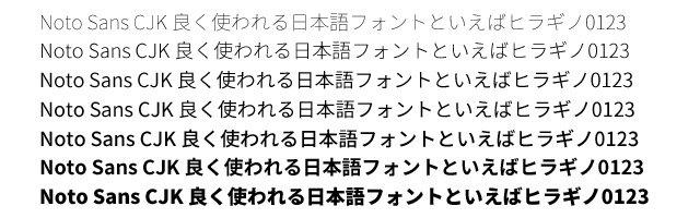 「ヒラギノ角ゴ」にソックリ！無料で使えるOpen Type フォント「Noto Sans CJK」